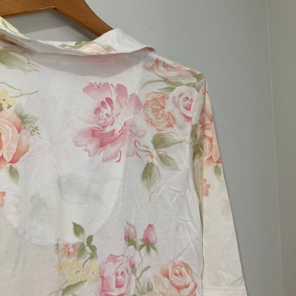 New with Tags Carole Hochman Women Size M Sleep Shirt White 100% Supima Cotton - Picture 13 of 13